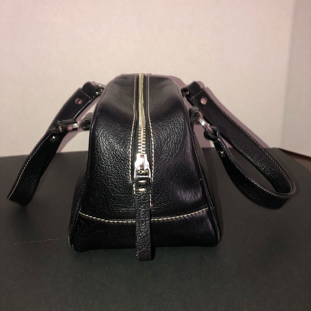 Vintage Kate Spade Small Black Leather Handbag - Picture 5 of 8